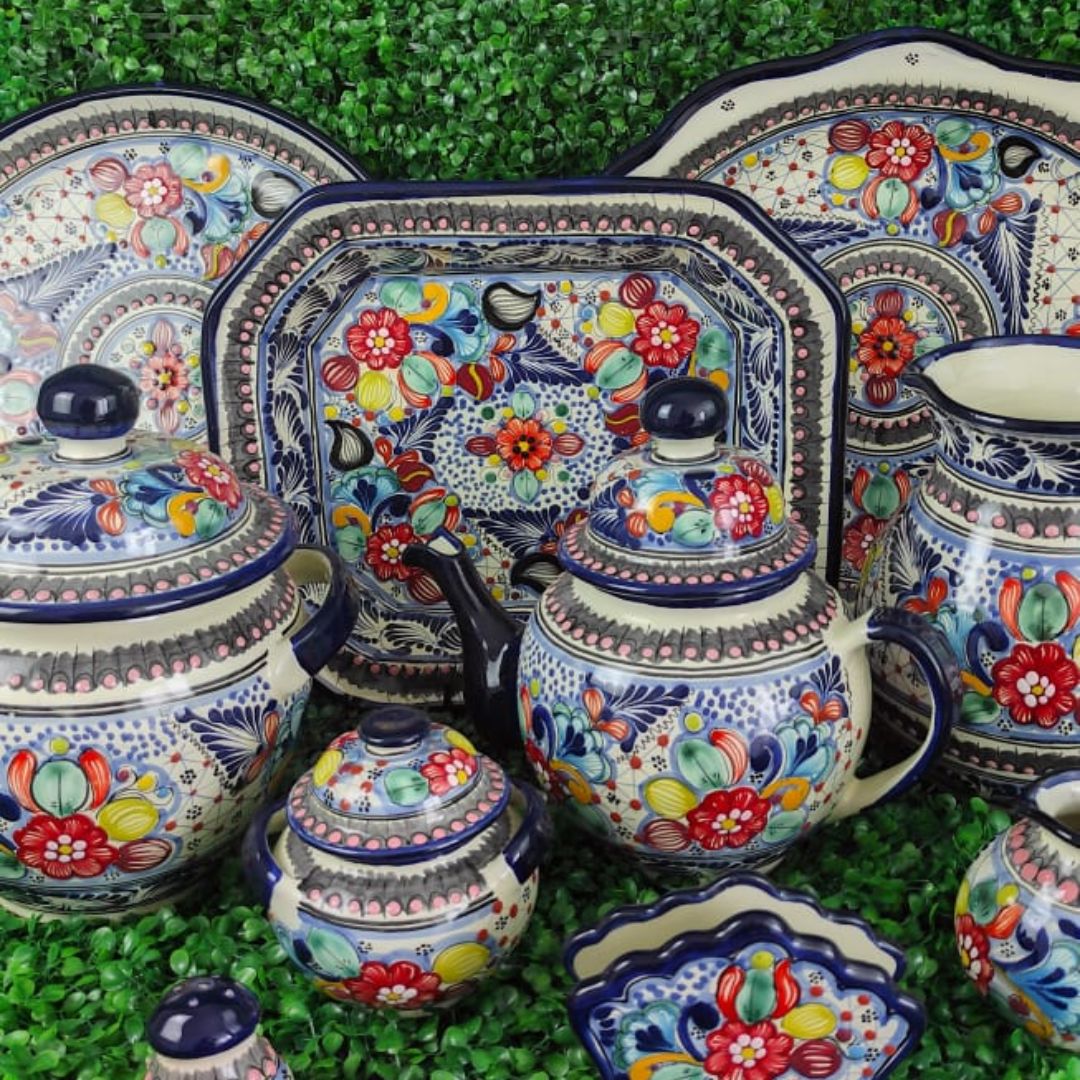 Vajilla "Flores de primavera" | Talavera 100% original