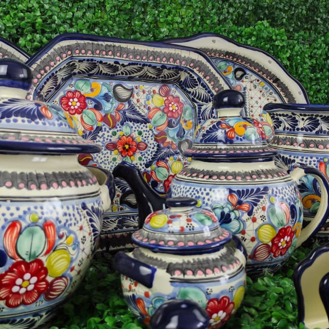 Vajilla "Flores de primavera" | Talavera 100% original