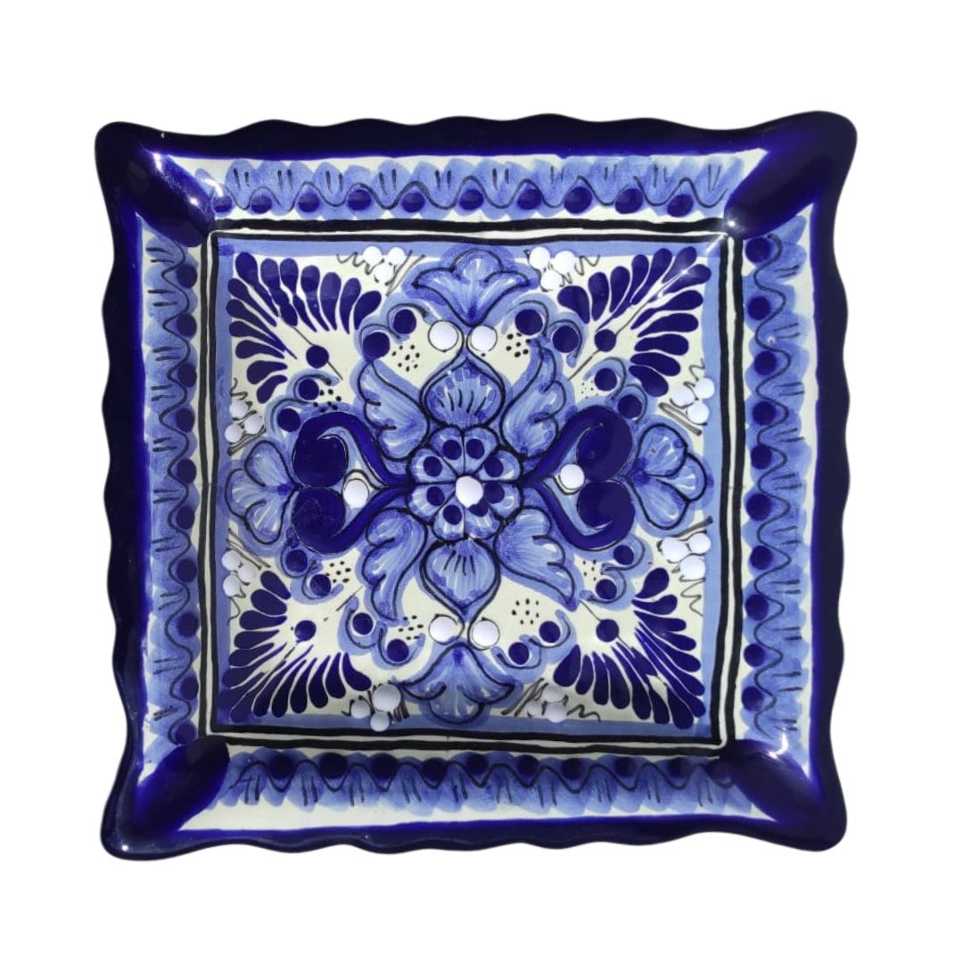 Ensaladera cuadrada | Talavera 100% original
