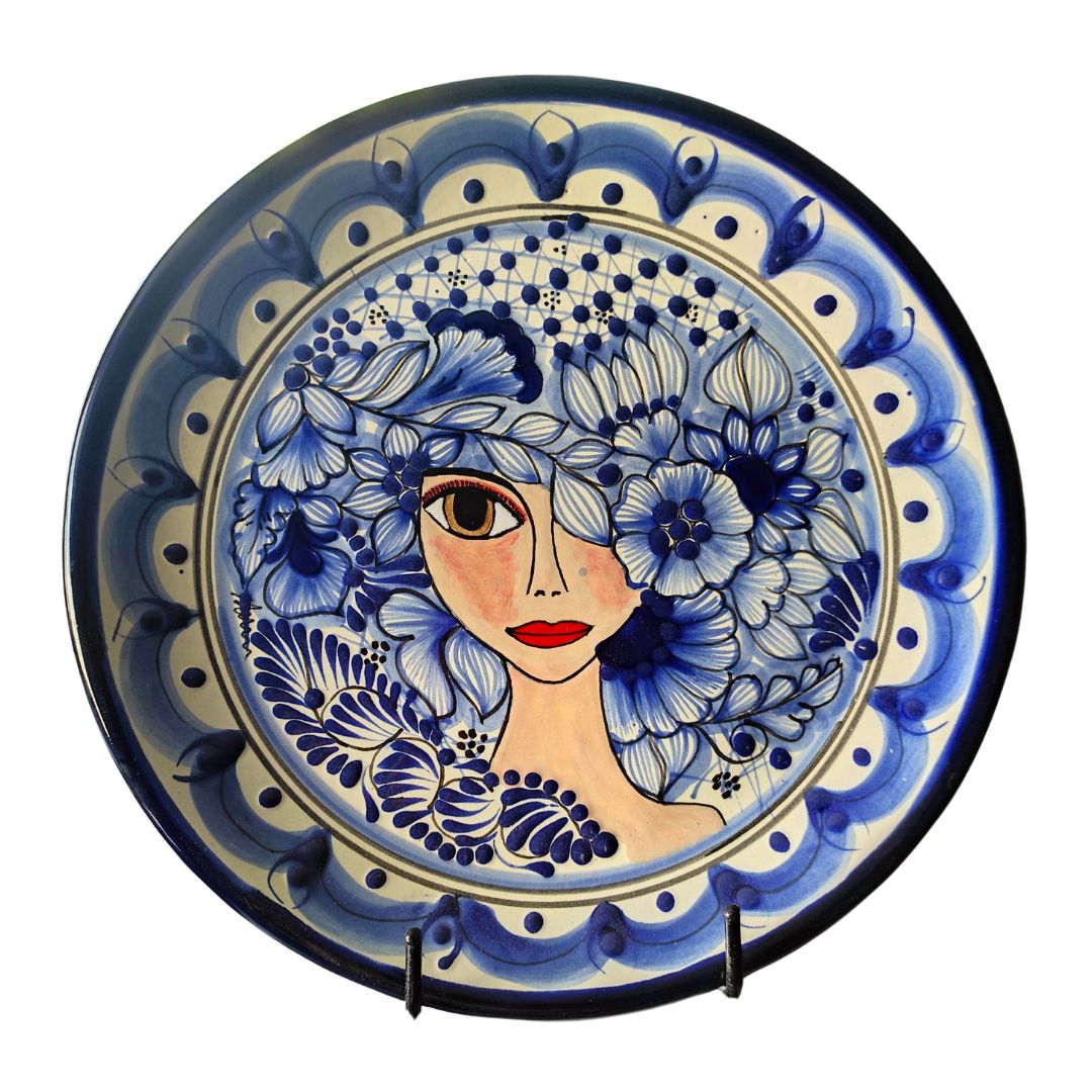 Plato con rostro | Talavera 100% original