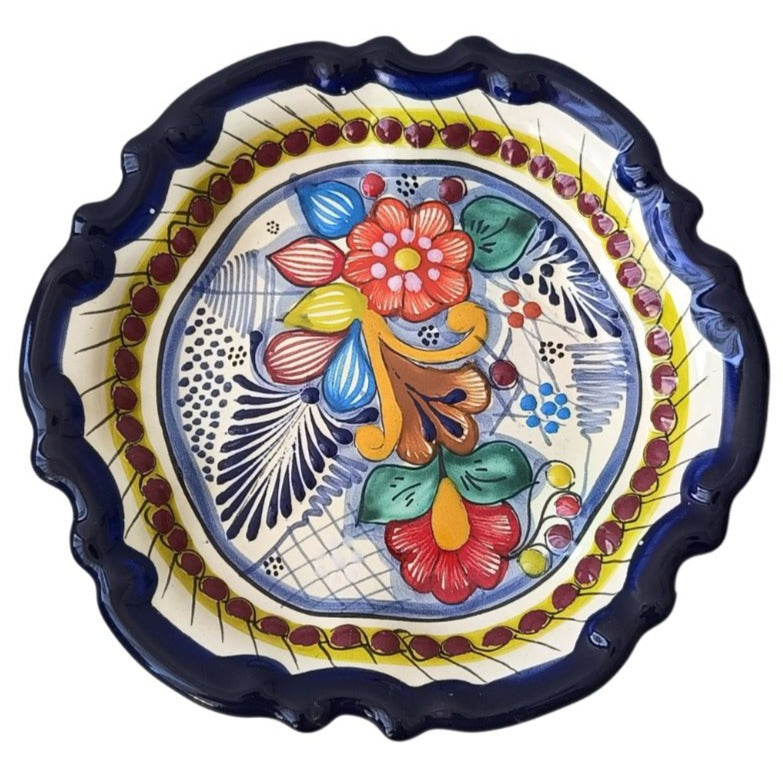 Plato estilo barroco 20cm | Talavera 100% original