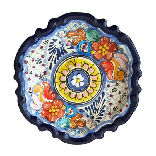 Plato estilo barroco 20cm | Talavera 100% original