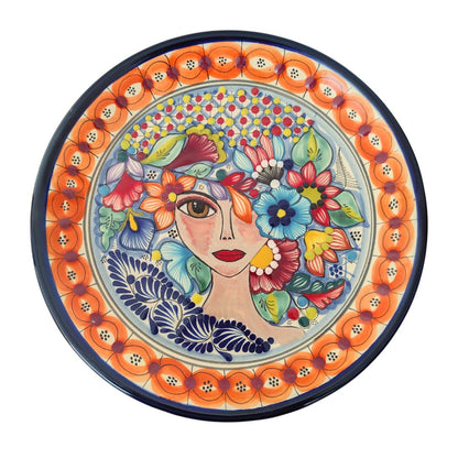 Plato con rostro | Talavera 100% original