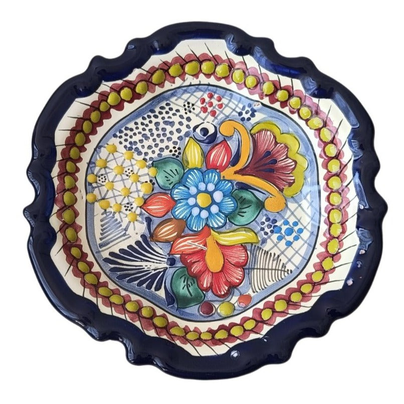 Plato estilo barroco 20cm | Talavera 100% original