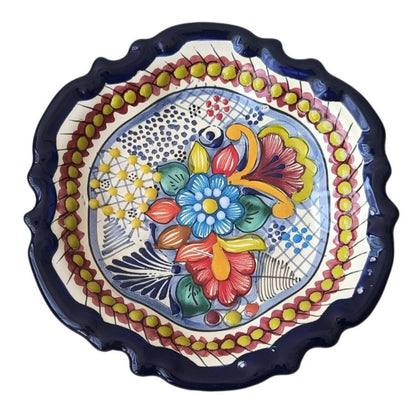 Plato estilo barroco 20cm | Talavera 100% original