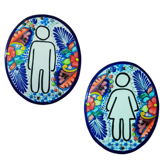 Set de placas para baño | Talavera 100% original