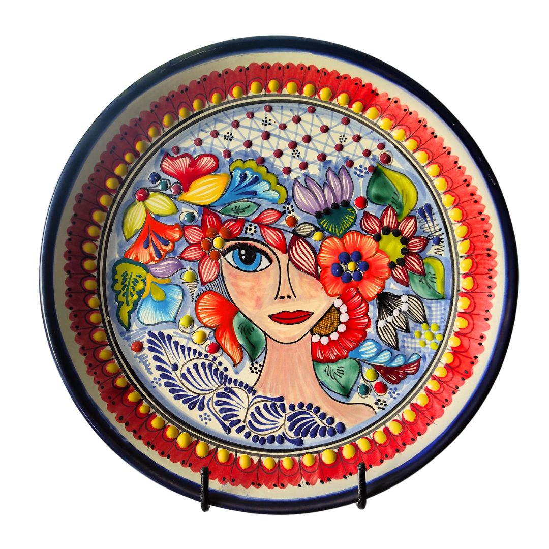 Plato con rostro | Talavera 100% original