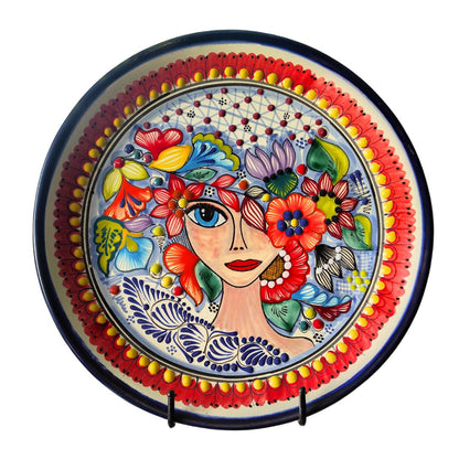 Plato con rostro | Talavera 100% original