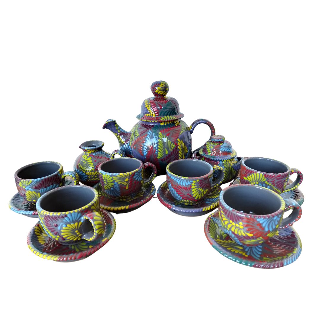 Vajilla "Colores nocturnos" | Talavera 100% original
