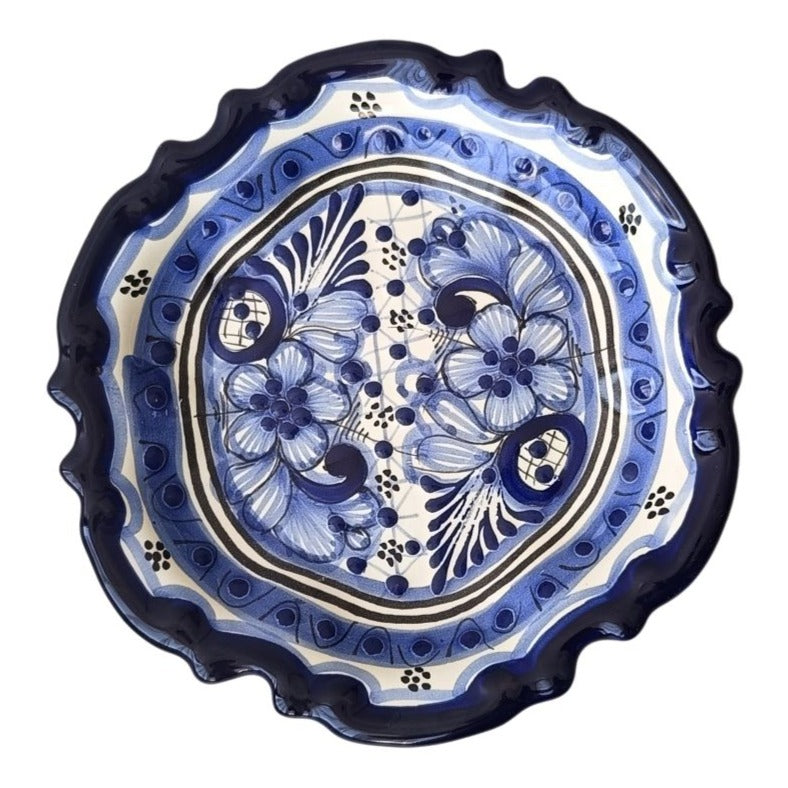 Plato estilo barroco 20cm | Talavera 100% original