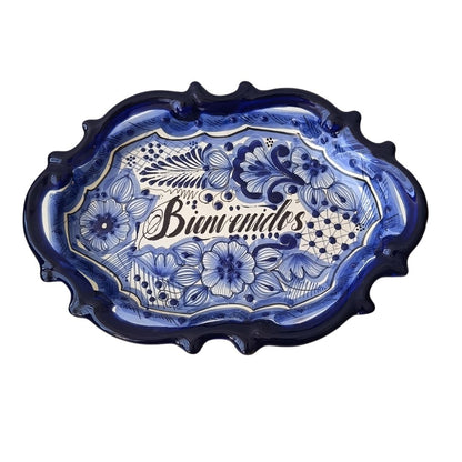 Charola estilo barroco con dicho | Talavera 100% original