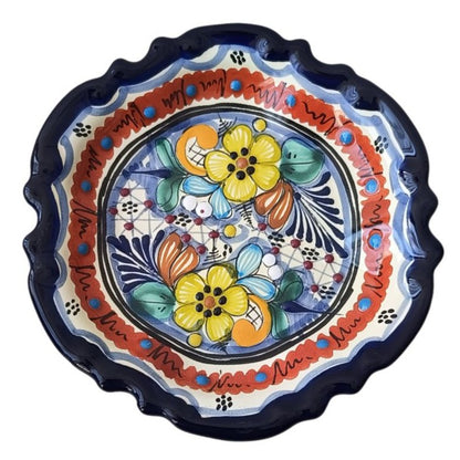 Plato estilo barroco 20cm | Talavera 100% original