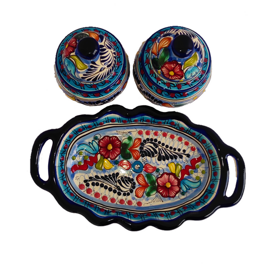 Juego de azúcar y café | Talavera 100% original