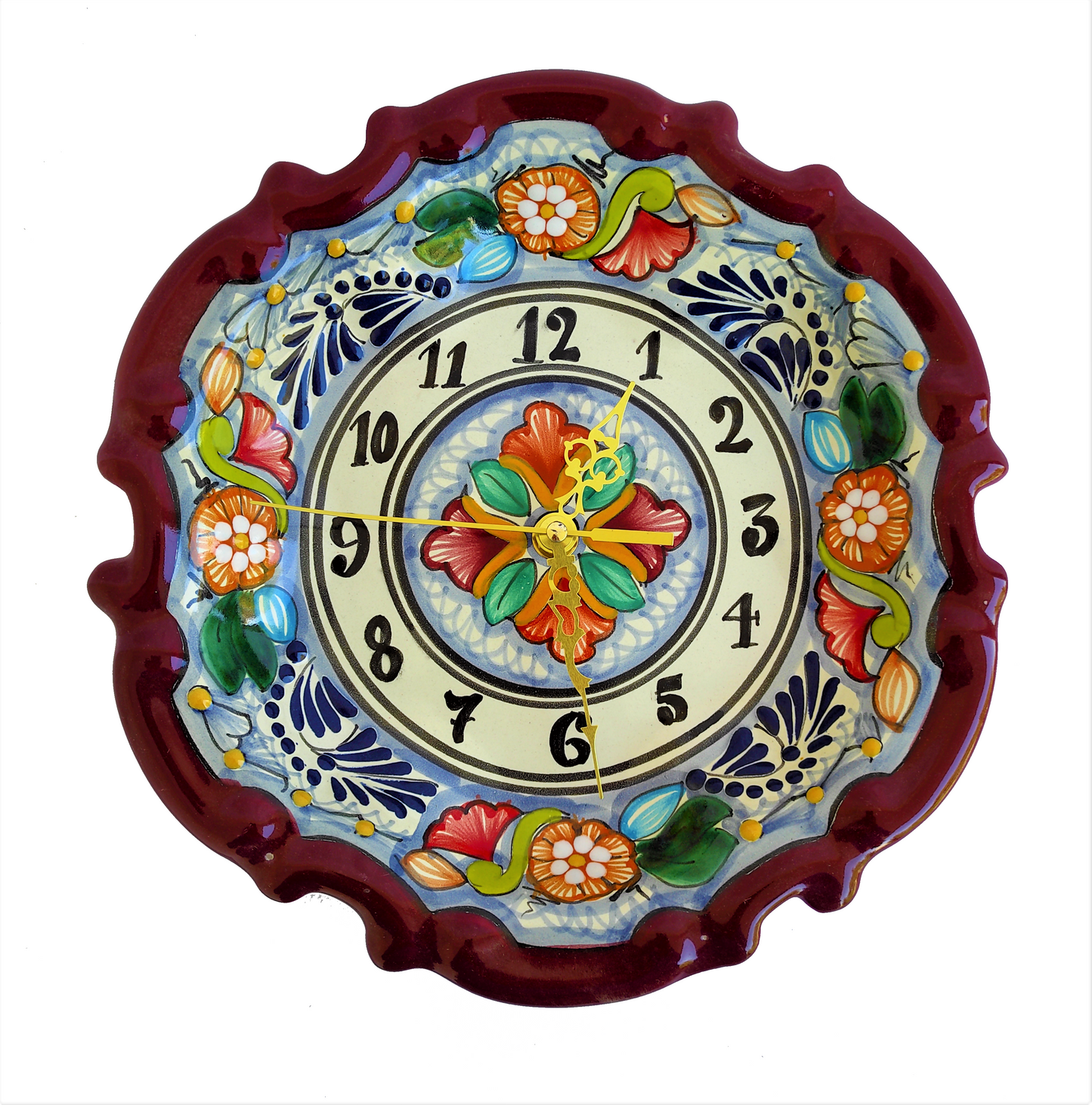 Reloj barroco 25cm | Talavera 100% original