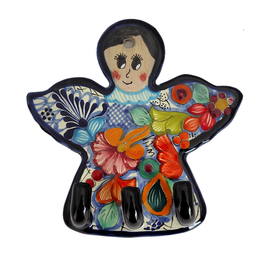 Porta llaves de ángel grande | Talavera 100% original