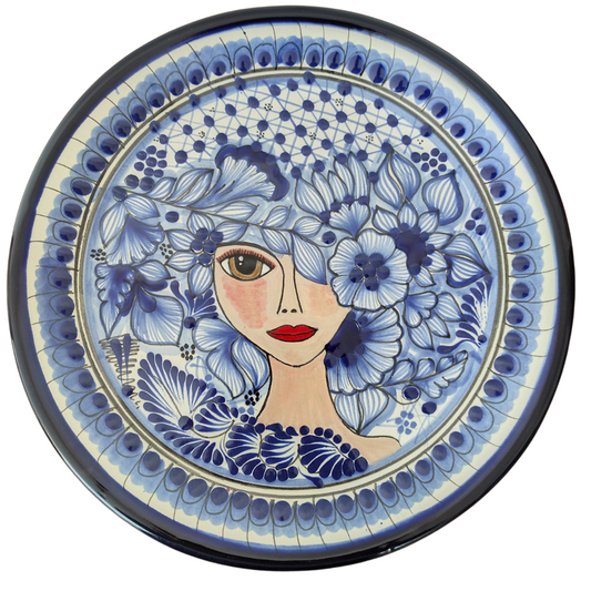Plato con rostro | Talavera 100% original