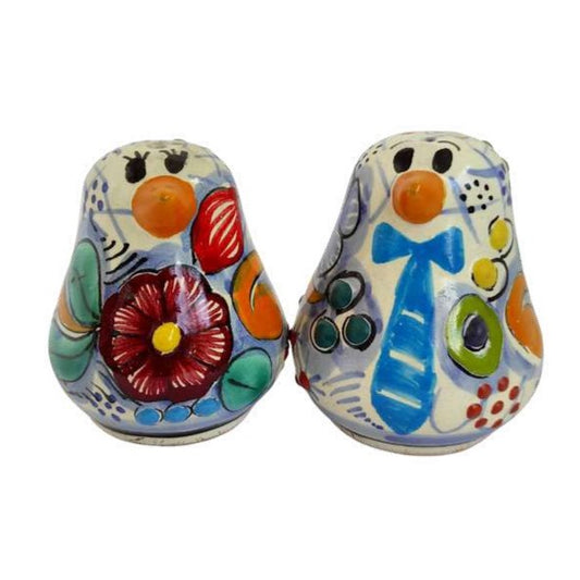 Set de salero y pimentero "pingüinos" | Talavera 100% original